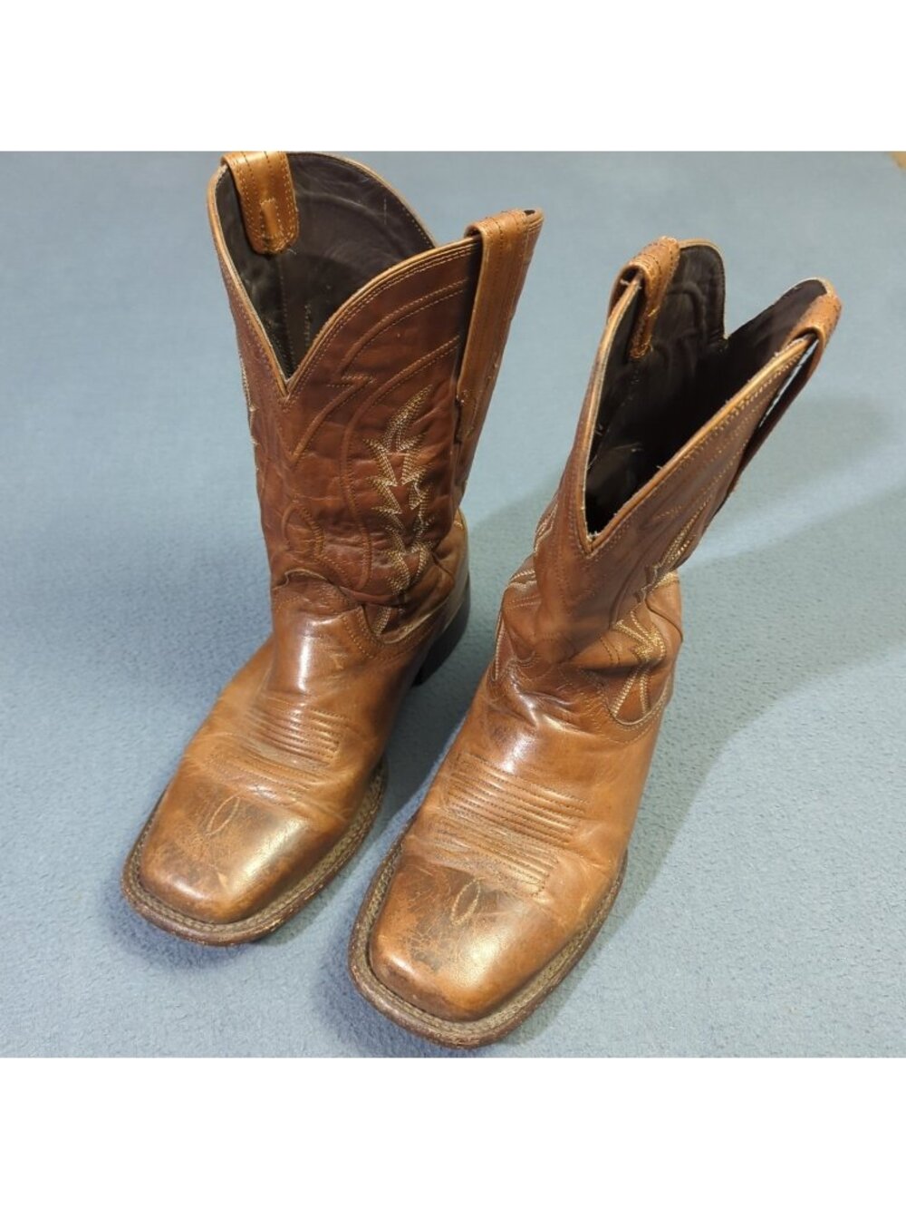 Tecovas Boots Men's 9.5 D Brown The Doc Leather Heeled Western Cowboy